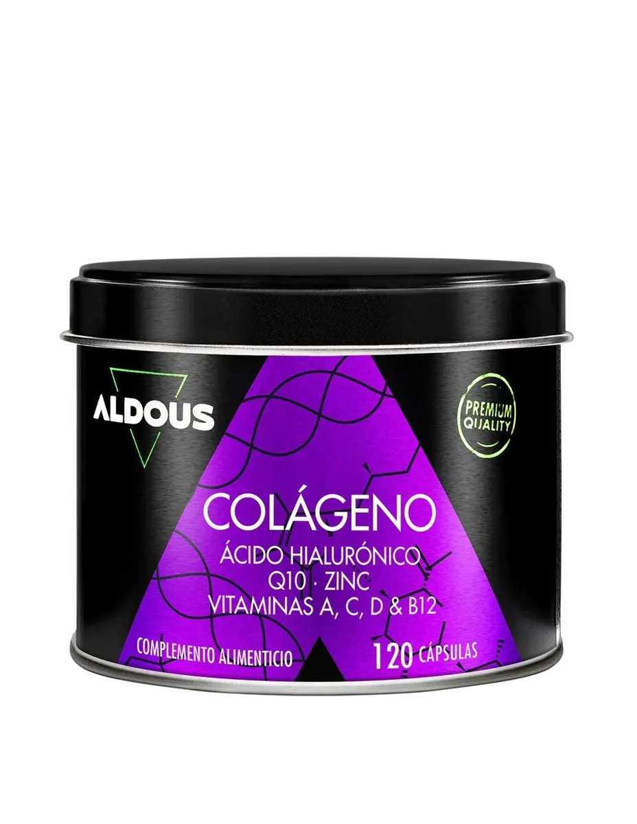 Colágeno hidrolizado, con ácido hialurónico, Q10, zinc y vitaminas, 120 cápsulas