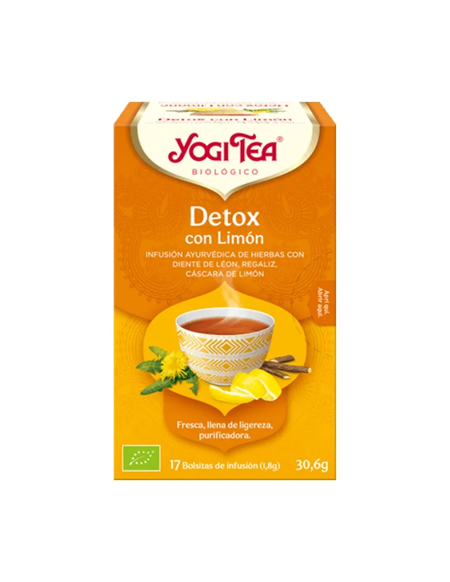 Infusión, Detox con Limón, 17 bolsitas
