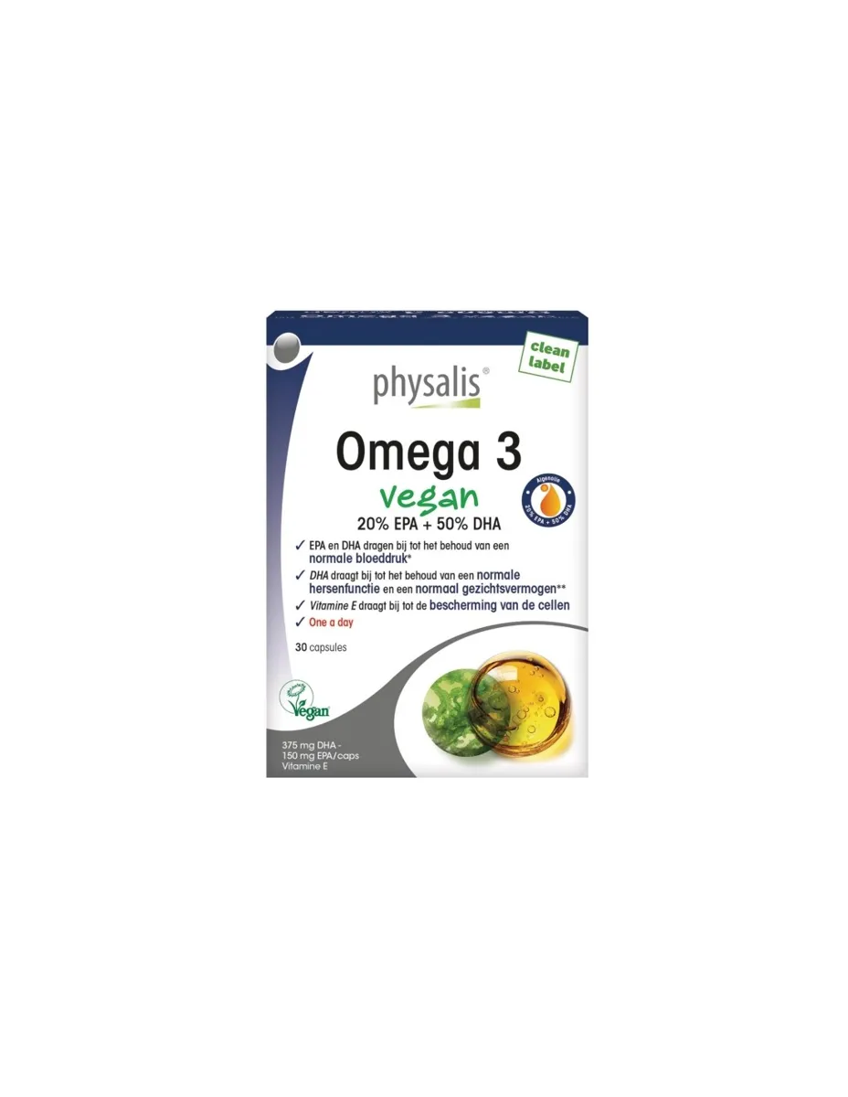 Omega 3, vegano, 30 cápsulas