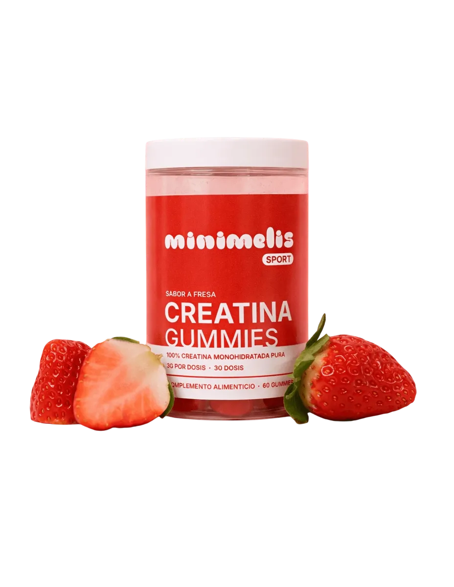 Creatina Monohidratada, 60 Gummies, Fresa, sin azúcar