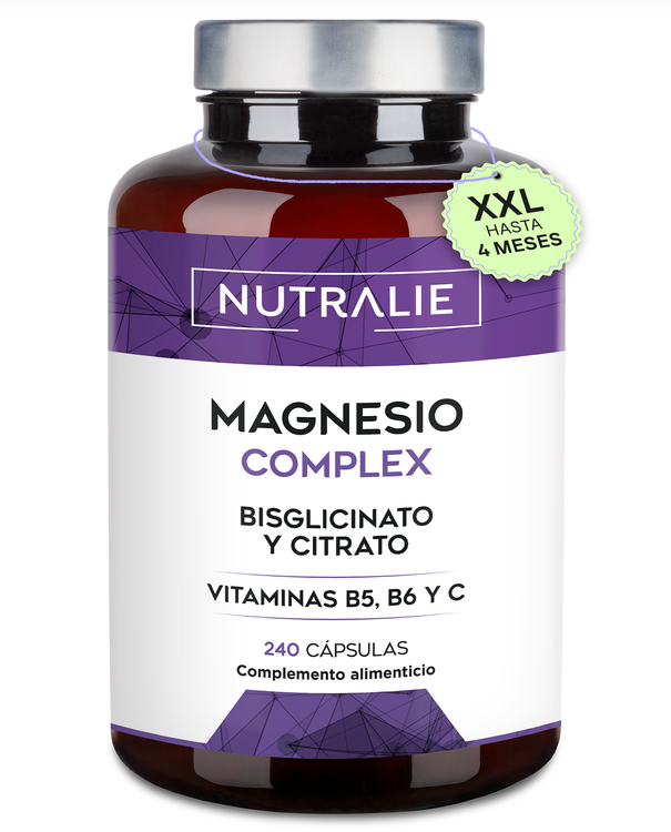 Magnesium Complex, Bisglicinato & Citrato, con Vitaminas B5, B6 y C, 240 cápsulas