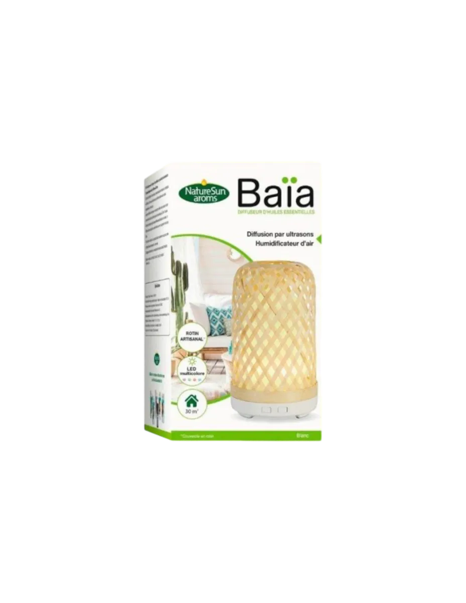 Difusor de Aceites esenciales Baïa, base blanca