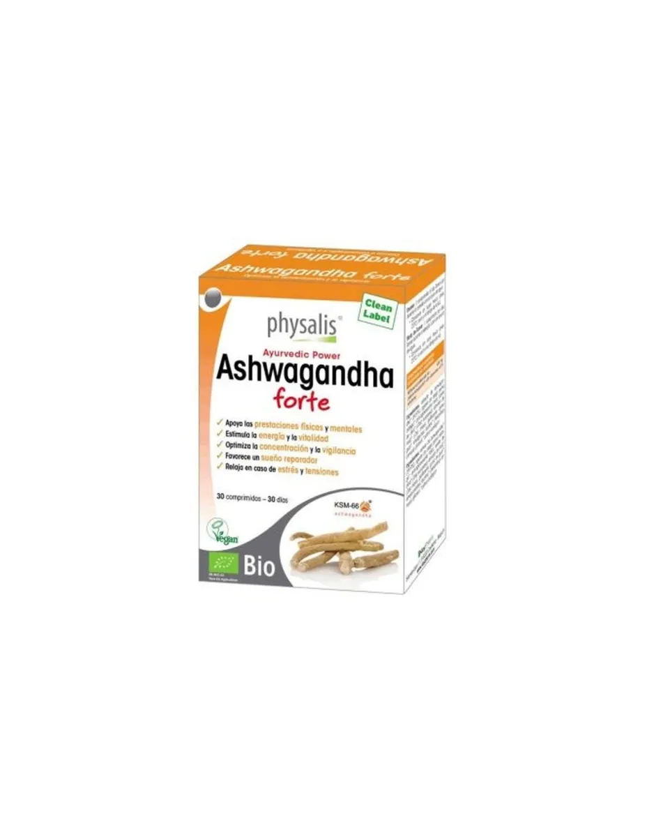 Ashwagandha Forte, KSM 66, Vegano, 30 comprimidos