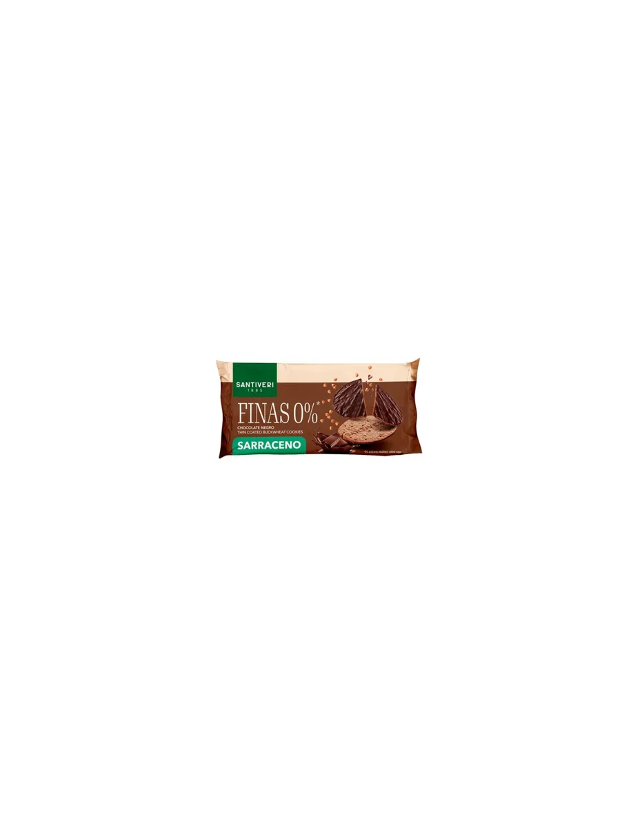 Galletas finas de Trigo Sarraceno, bañadas en chocolate negro