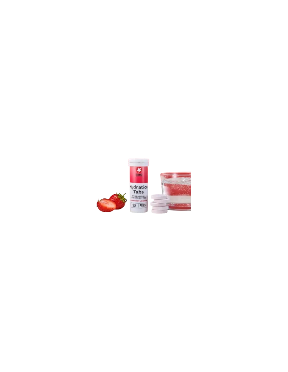 Electrolitos efervescentes, sabor fresa y limonada, 40 gramos