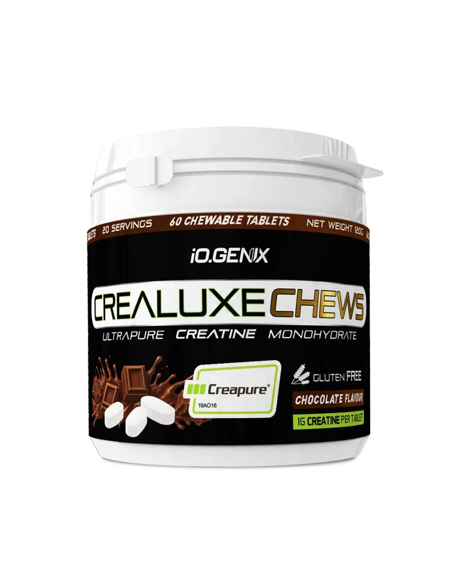 Creatina, Creapure, Masticable, sabor Chocolate, 60 comprimidos