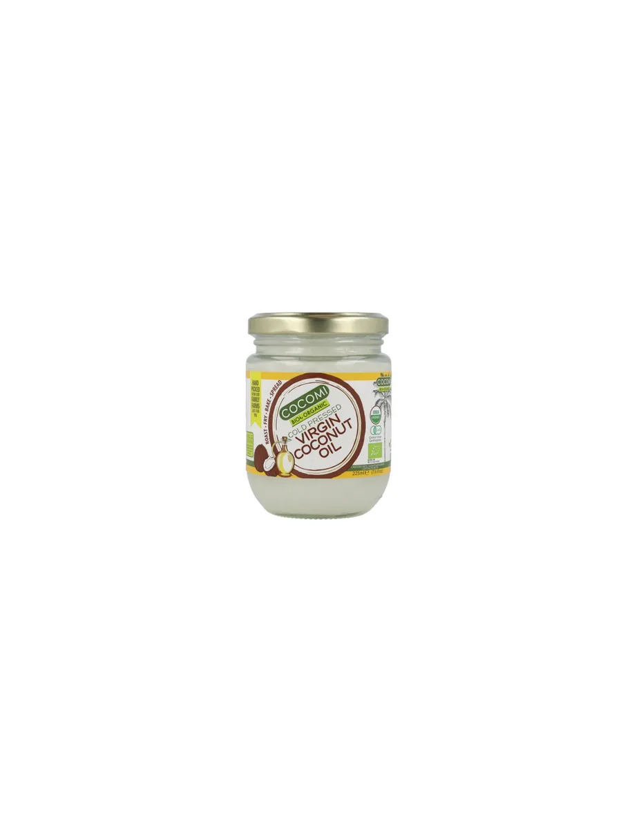 Aceite de Coco Virgen, prensado en frío, no Refinado, BIO, 225 ml