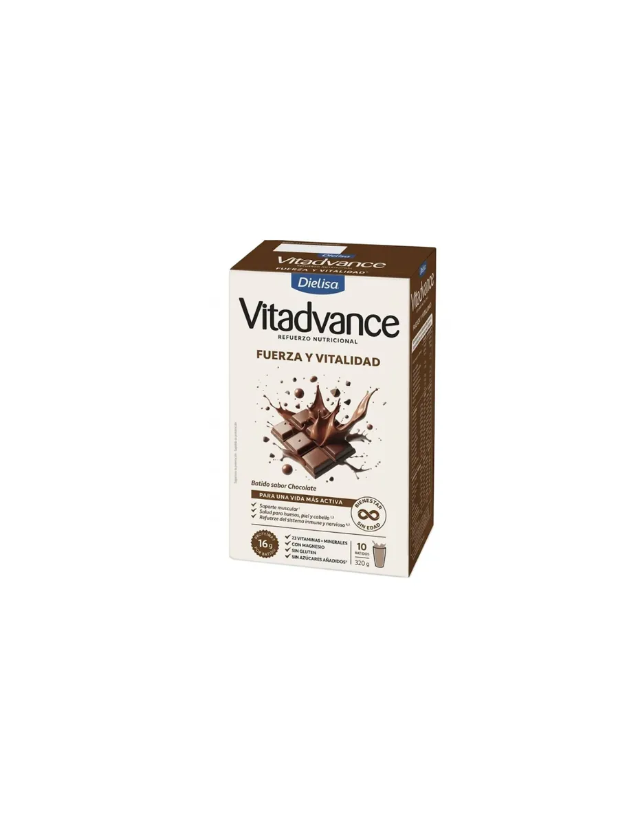 Batido Vitadvance, sabor chocolate, 10 unidades