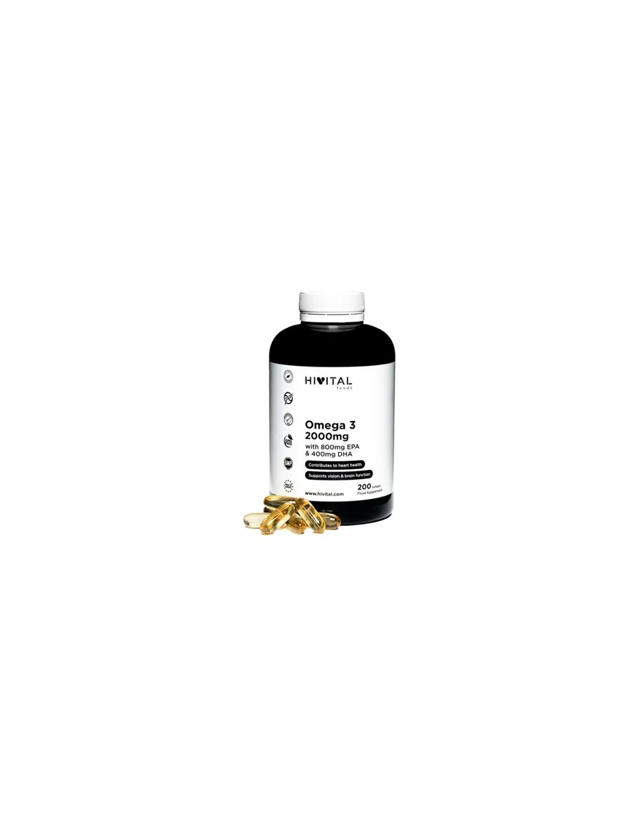 Omega 3, 2000 mg, 200 cápsulas