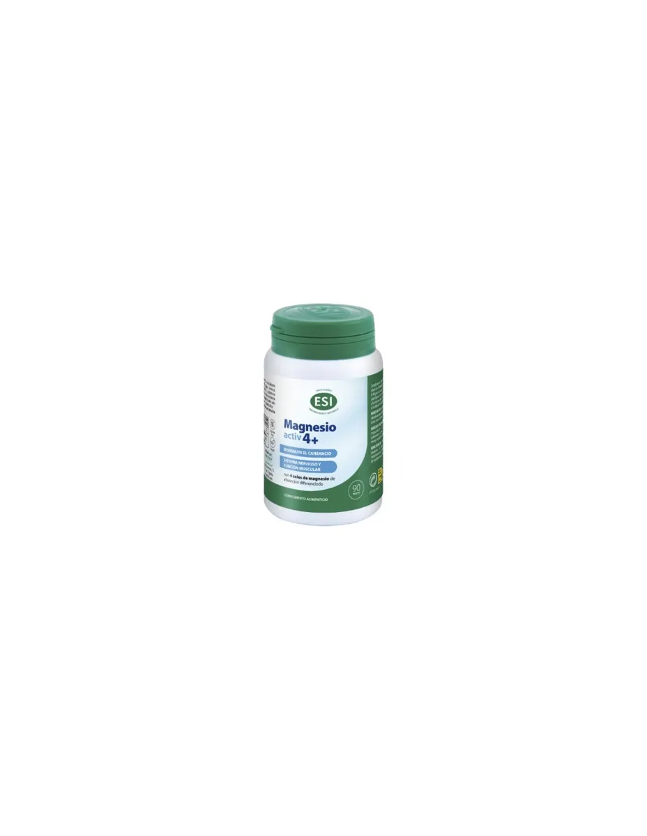 Magnesio, Activ 4+ (4 sales), 90 tabletas