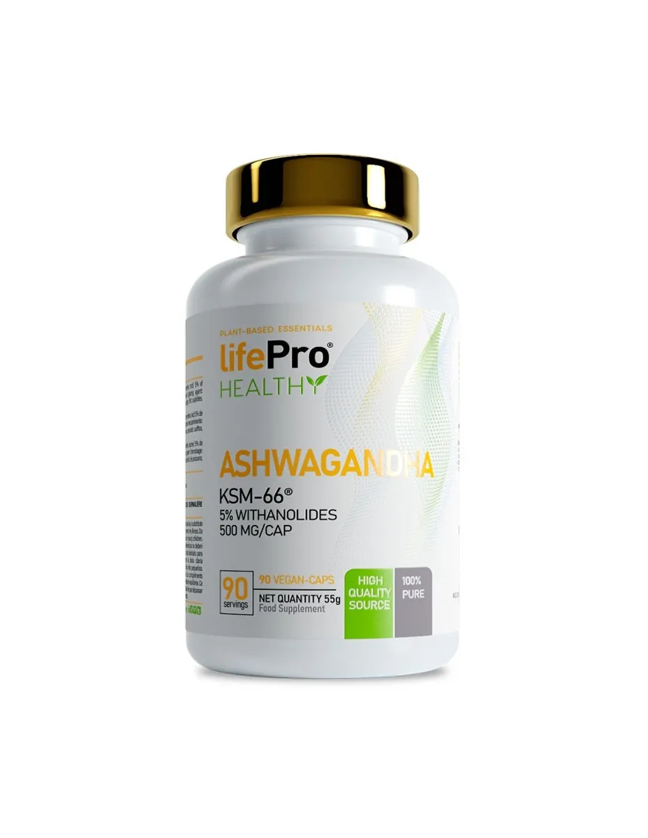 Ashwagandha, KSM-66, 500 mg, 90 cápsulas