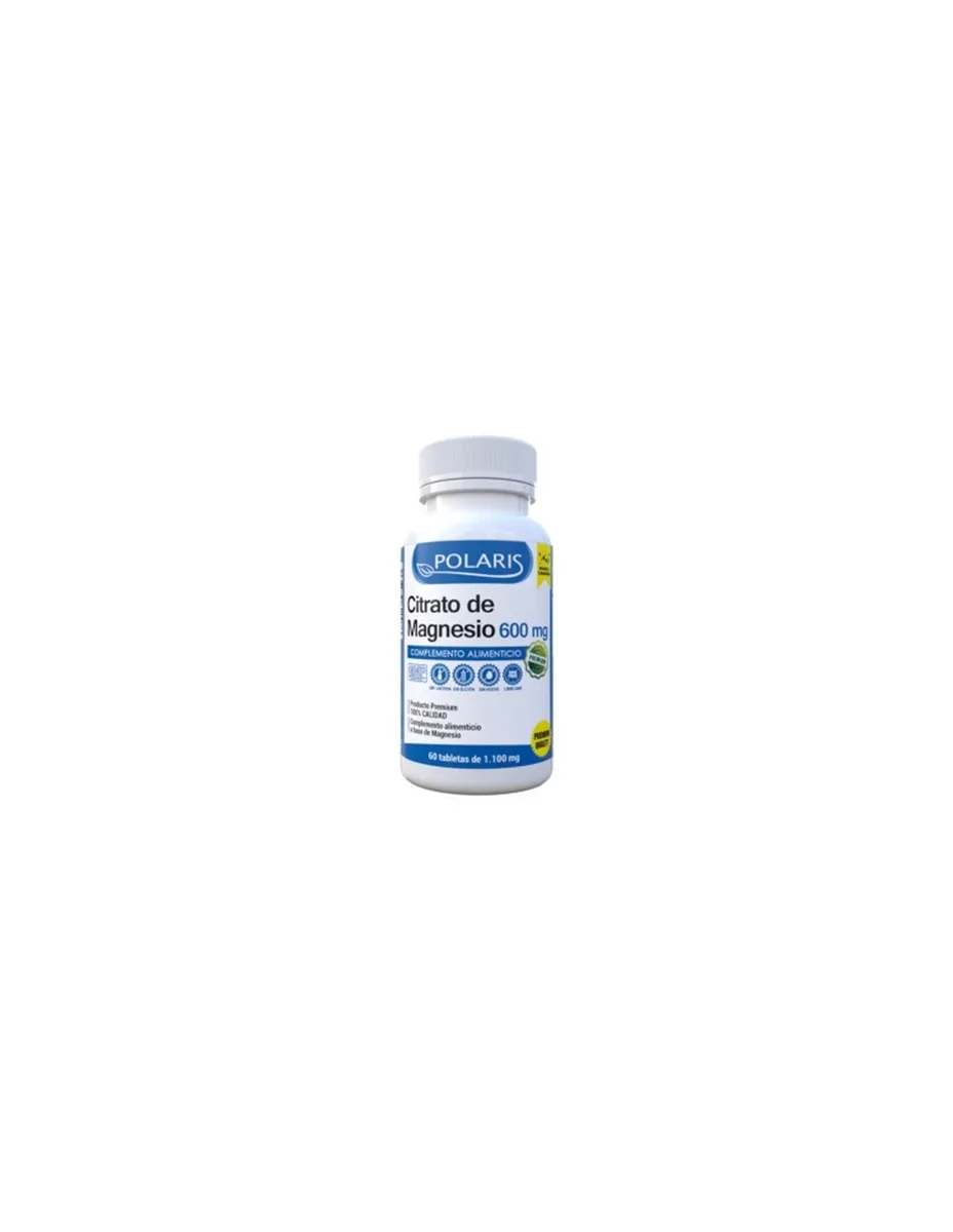 Citrato de magnesio, 600mg, 60 tabletas